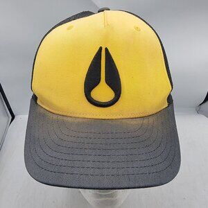 Nixon Yellow Black Adults Hat Cap Sample Mesh Back Casual Outdoors Adjustable